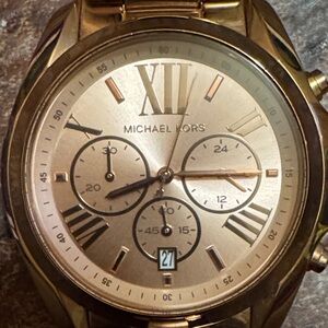 Michael Kors Gold and Champagne Chronograph Watch